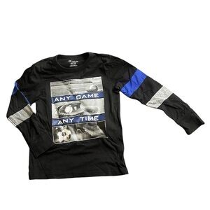 The Children's Place Graphic Tee with Blue and Gray Accents